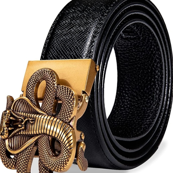 New snake cobra rattlesnake belt buckle Fits 1.5 Belts - Picture 2 of 3